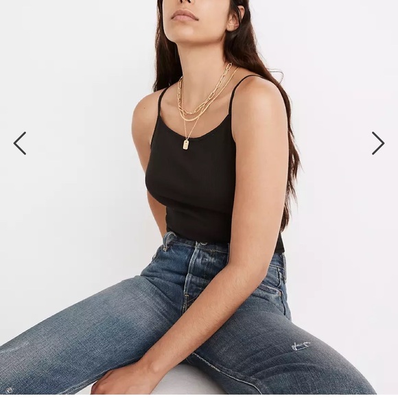 Madewell Tops - Madewell Black Tank Top body suit XS Never Worn